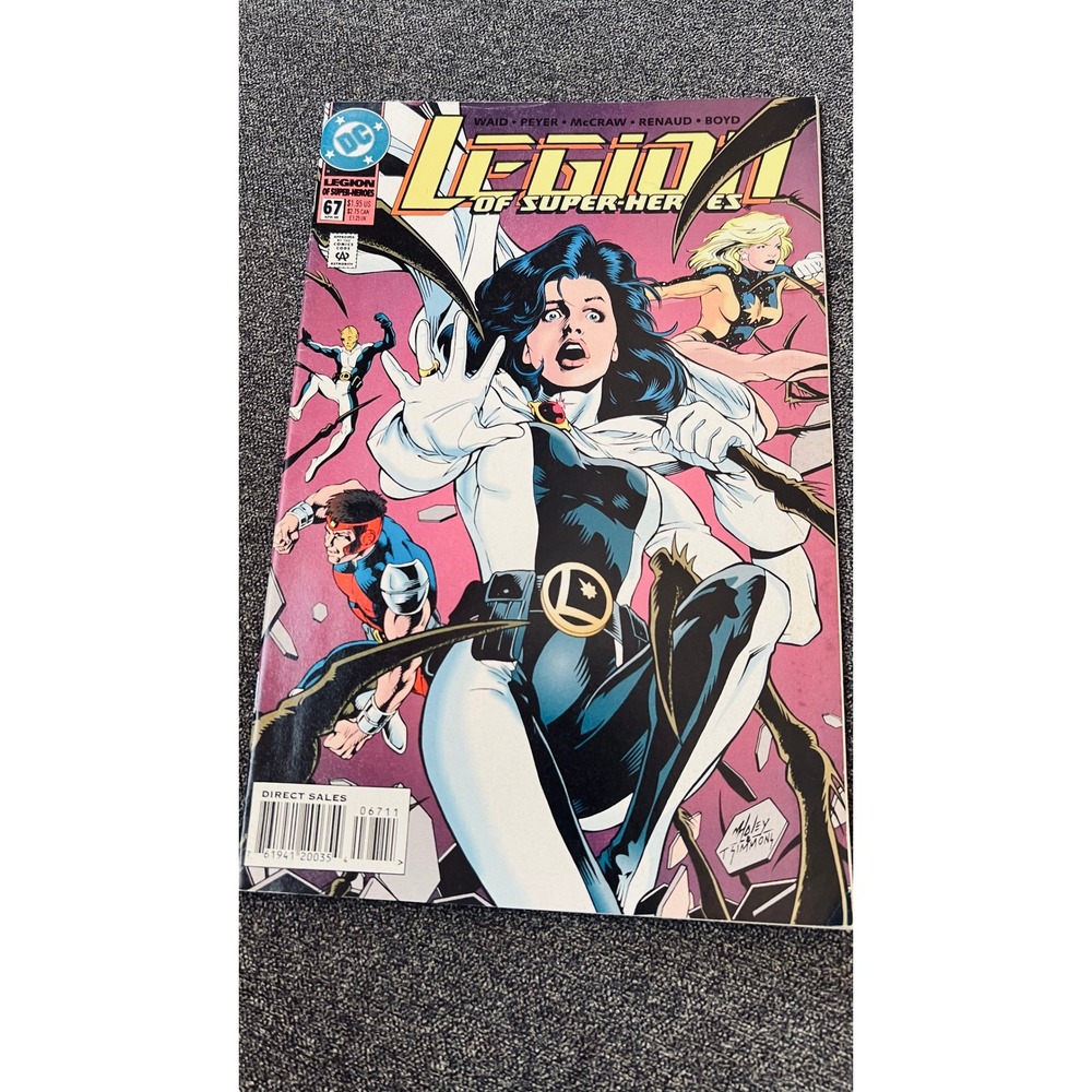 DC Comics Legion of Super-Heroes 67 Comic Book April 1995 Modern Age Shadow Lass
